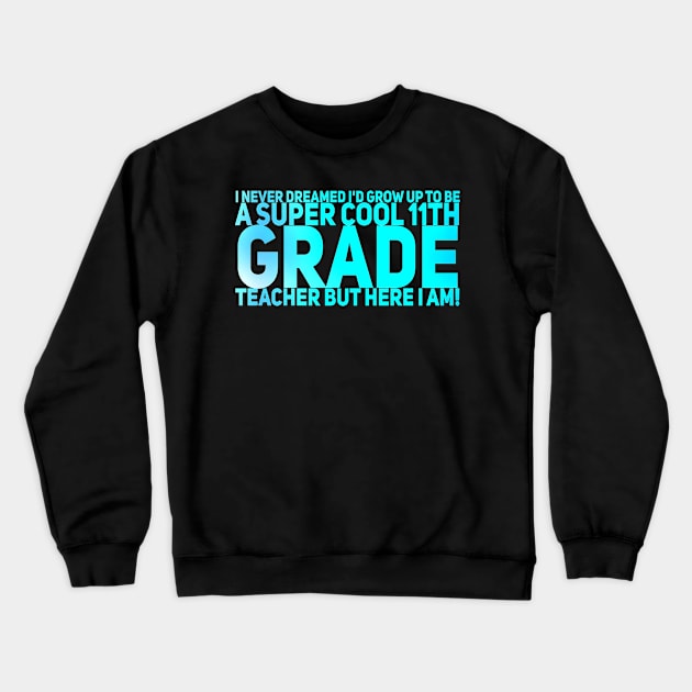 teacher, teaching, teacher, funny, back to school, school, SECOND GRADE, FIRST GRADE, KINDERGARTEN, SIXTH GRADE, Crewneck Sweatshirt by Lin Watchorn 